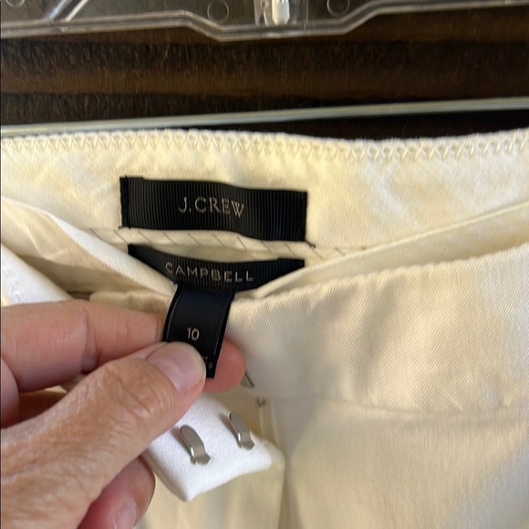 J Crew Campbell White Pants 10 - Picture 3 of 7